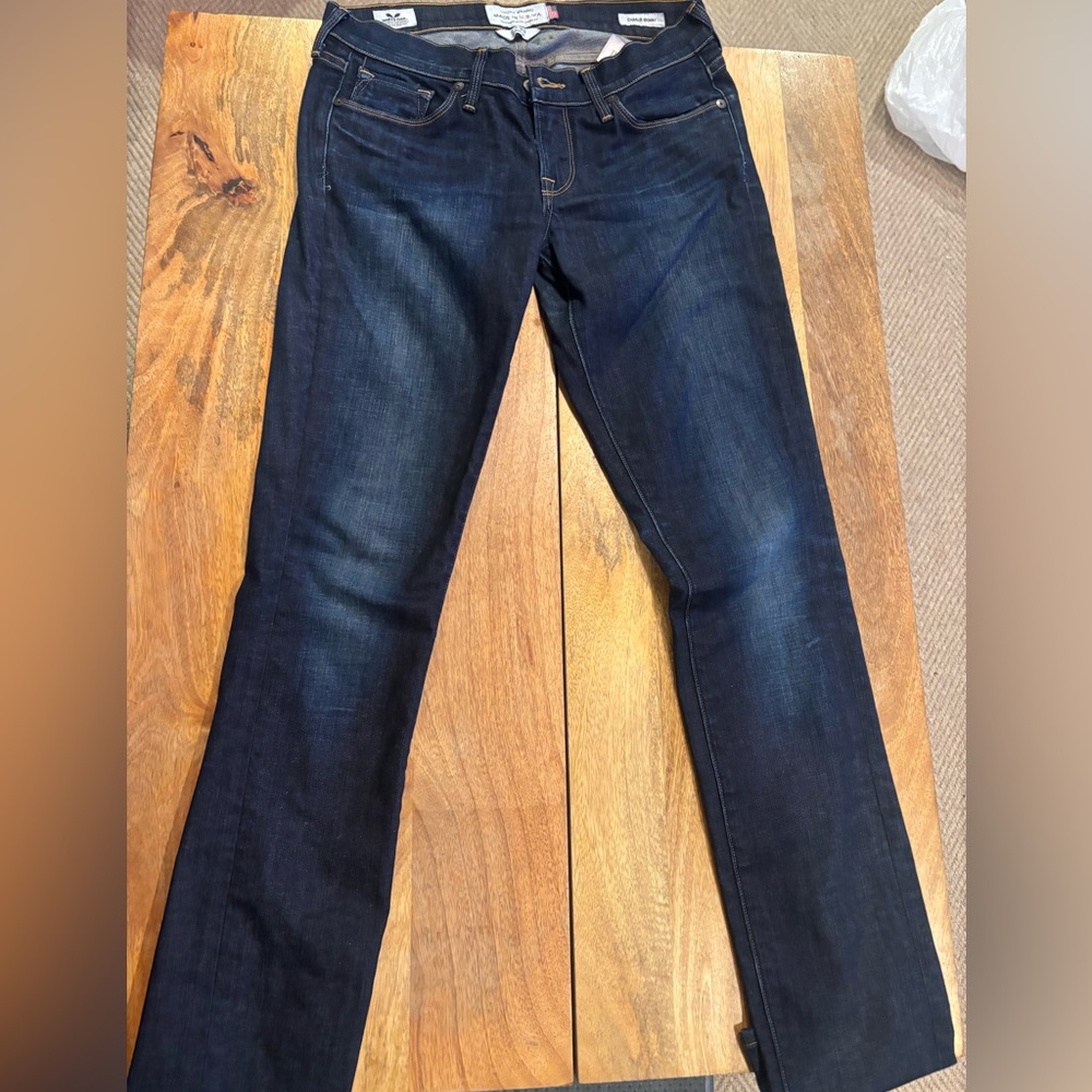 Lucky Brand Women's Indigo Straight Leg Jeans Charlie Skinny Ankle
